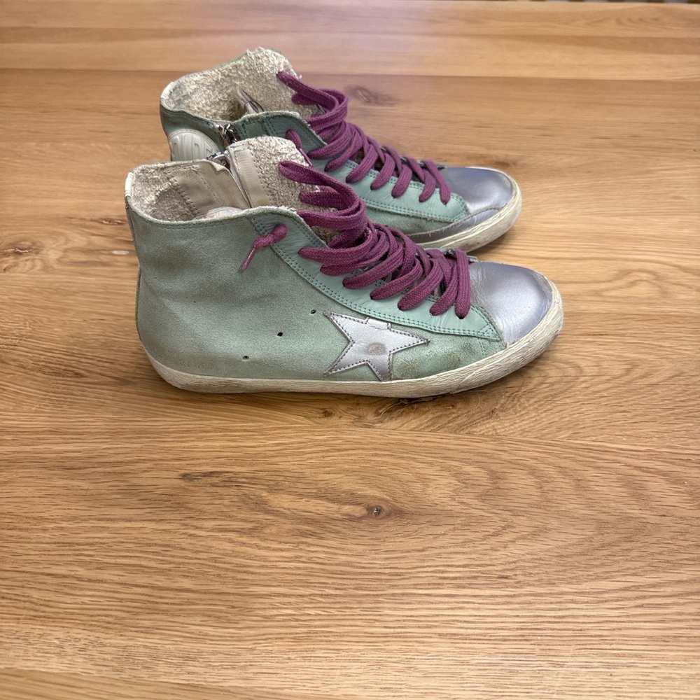 Golden Goose Suede Francy High Top Sneakers - Picture 3 of 11